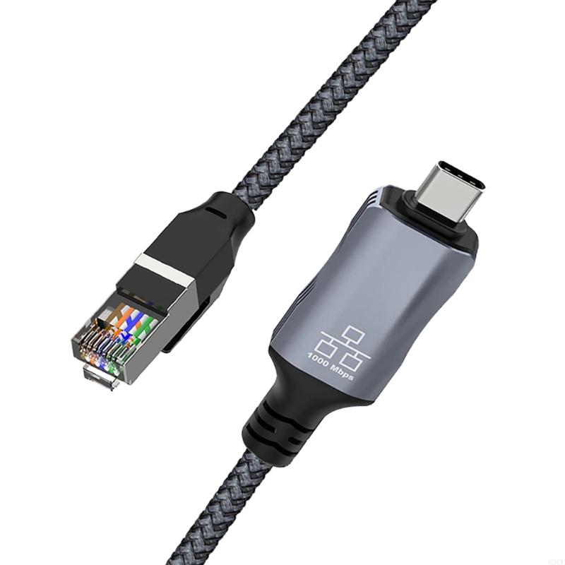 Braided Line - كابل شبكة USB C سريع السرعة